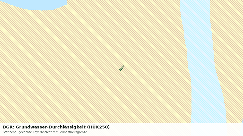 Statische Kartenansicht: BGR: Grundwasser-Durchlässigkeit (HÜK250)
