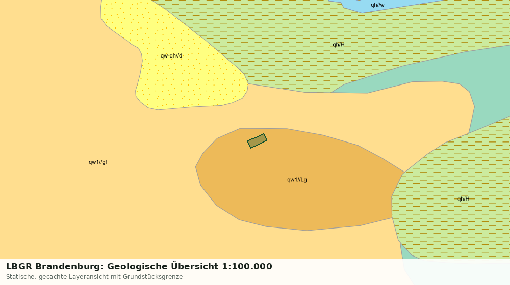 Statische Kartenansicht: LBGR Brandenburg: Geologische Übersicht 1:100.000