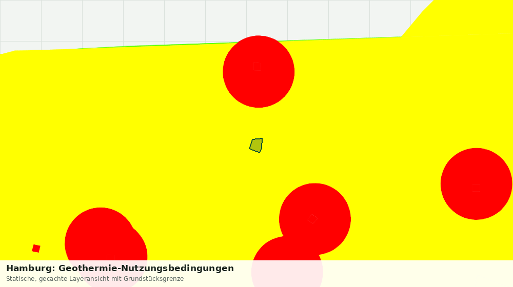 Statische Kartenansicht: Hamburg: Geothermie-Nutzungsbedingungen