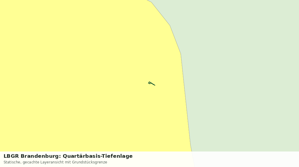 Statische Kartenansicht: LBGR Brandenburg: Quartärbasis-Tiefenlage