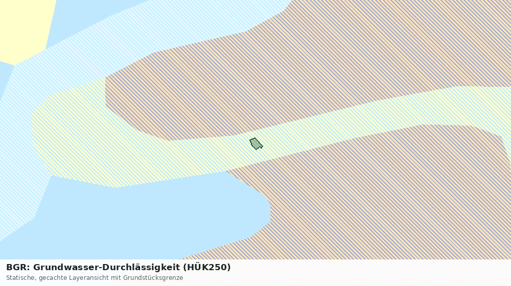 Statische Kartenansicht: BGR: Grundwasser-Durchlässigkeit (HÜK250)
