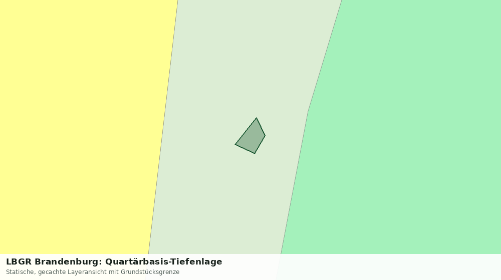 Statische Kartenansicht: LBGR Brandenburg: Quartärbasis-Tiefenlage