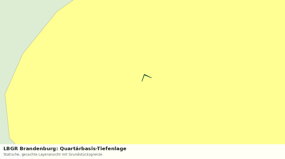 Statische Kartenansicht: LBGR Brandenburg: Quartärbasis-Tiefenlage