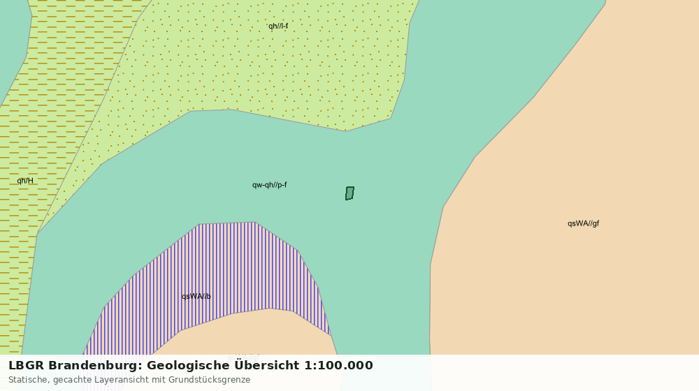 Statische Kartenansicht: LBGR Brandenburg: Geologische Übersicht 1:100.000