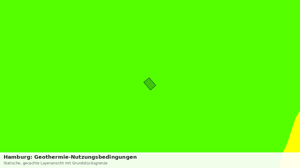 Statische Kartenansicht: Hamburg: Geothermie-Nutzungsbedingungen