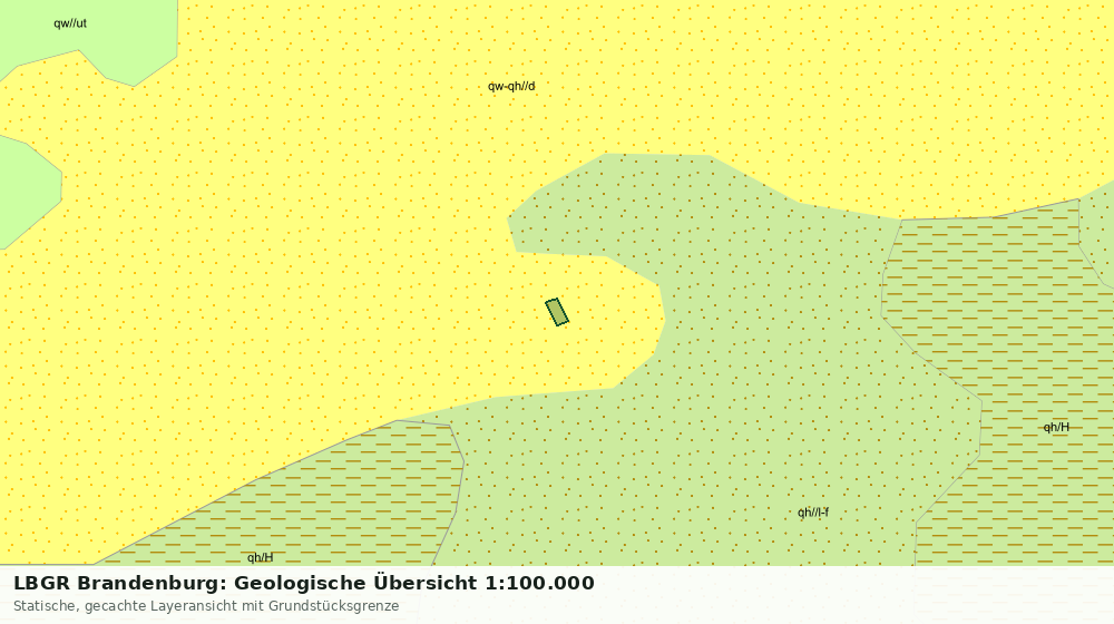 Statische Kartenansicht: LBGR Brandenburg: Geologische Übersicht 1:100.000