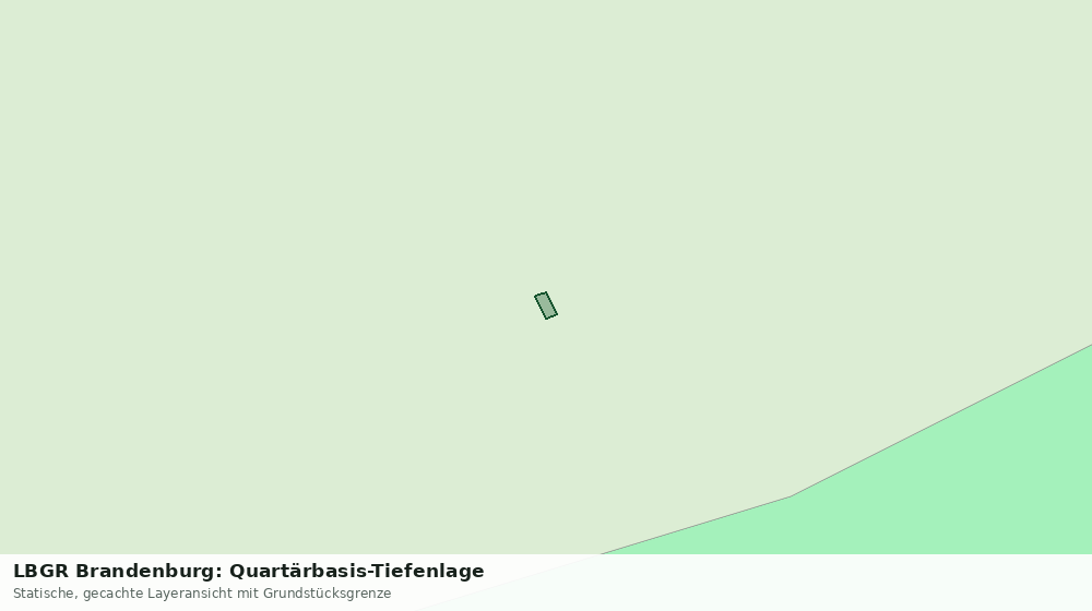 Statische Kartenansicht: LBGR Brandenburg: Quartärbasis-Tiefenlage
