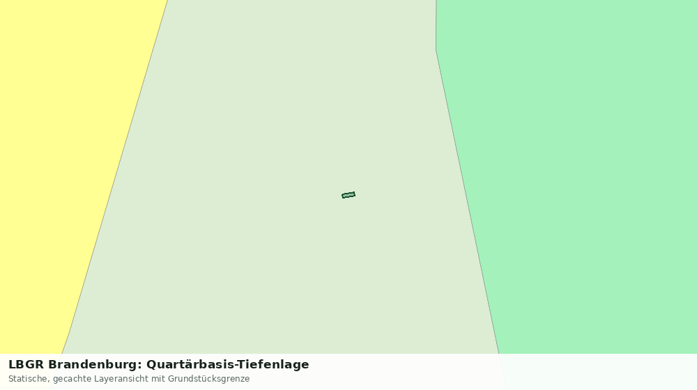 Statische Kartenansicht: LBGR Brandenburg: Quartärbasis-Tiefenlage
