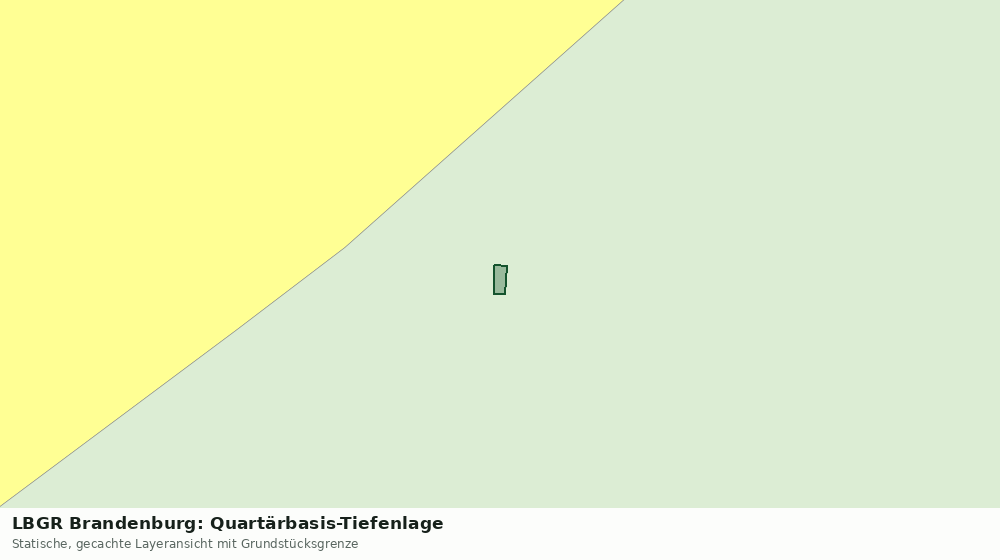 Statische Kartenansicht: LBGR Brandenburg: Quartärbasis-Tiefenlage