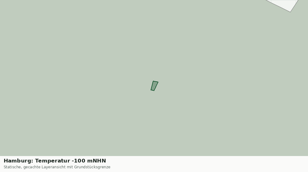 Statische Kartenansicht: Hamburg: Temperatur -100 mNHN