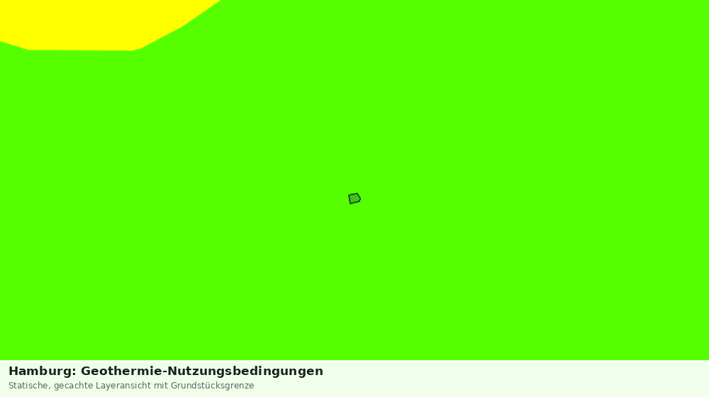 Statische Kartenansicht: Hamburg: Geothermie-Nutzungsbedingungen