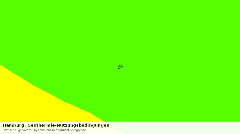 Statische Kartenansicht: Hamburg: Geothermie-Nutzungsbedingungen