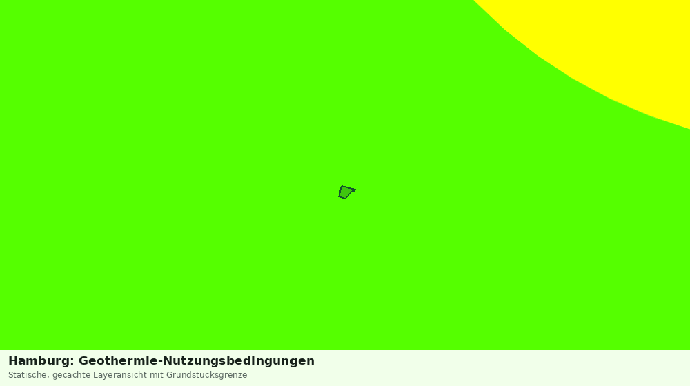 Statische Kartenansicht: Hamburg: Geothermie-Nutzungsbedingungen