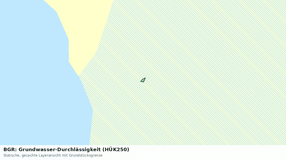 Statische Kartenansicht: BGR: Grundwasser-Durchlässigkeit (HÜK250)