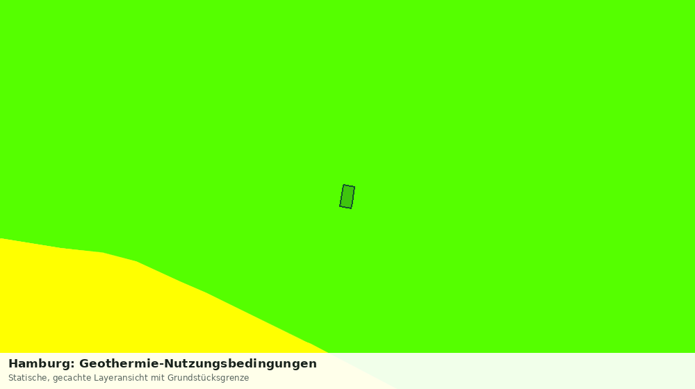 Statische Kartenansicht: Hamburg: Geothermie-Nutzungsbedingungen