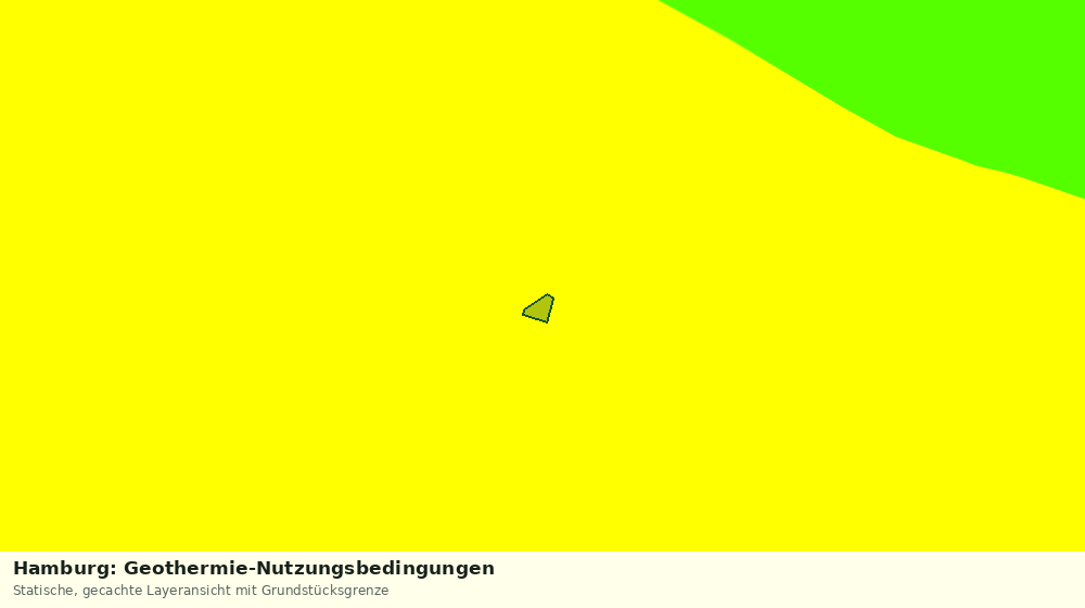 Statische Kartenansicht: Hamburg: Geothermie-Nutzungsbedingungen
