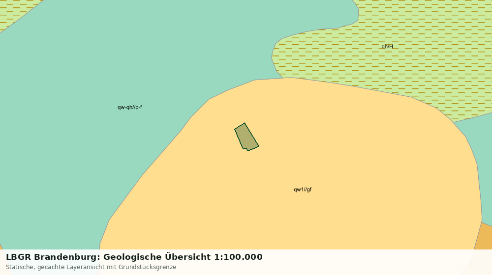Statische Kartenansicht: LBGR Brandenburg: Geologische Übersicht 1:100.000