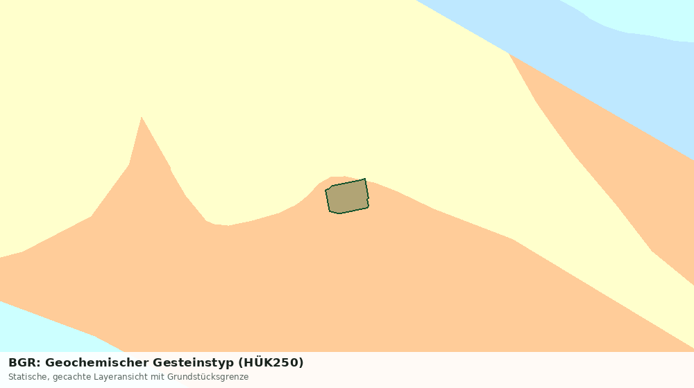Statische Kartenansicht: BGR: Geochemischer Gesteinstyp (HÜK250)