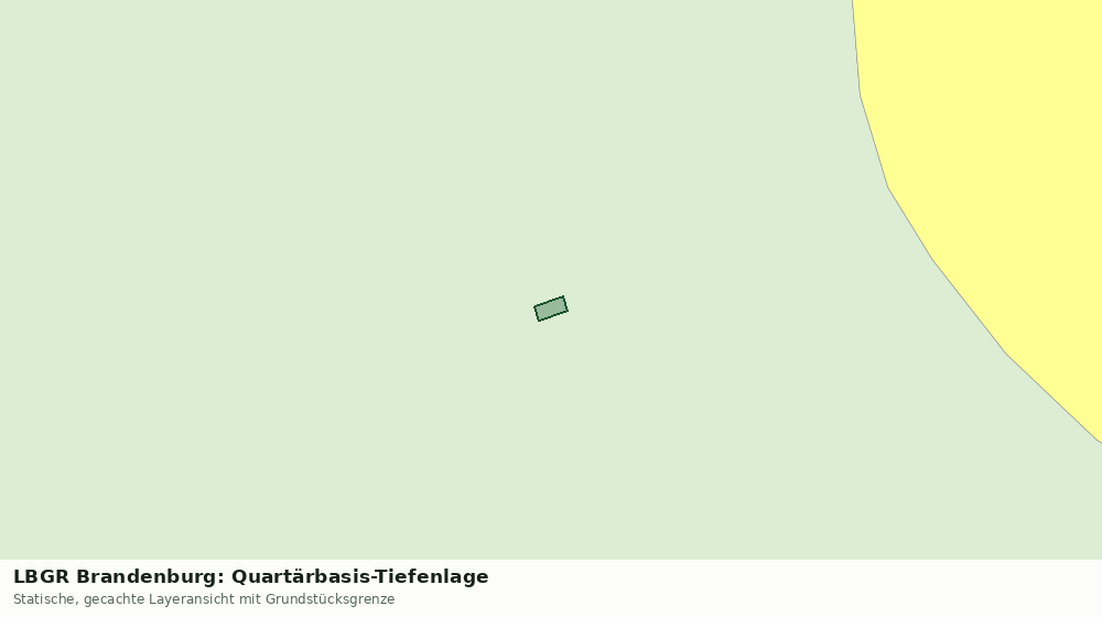 Statische Kartenansicht: LBGR Brandenburg: Quartärbasis-Tiefenlage