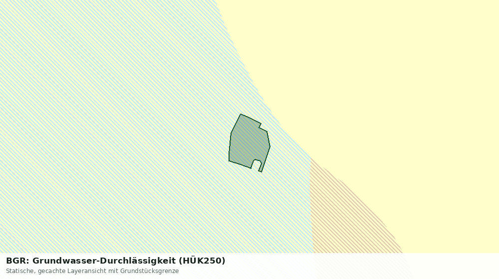 Statische Kartenansicht: BGR: Grundwasser-Durchlässigkeit (HÜK250)