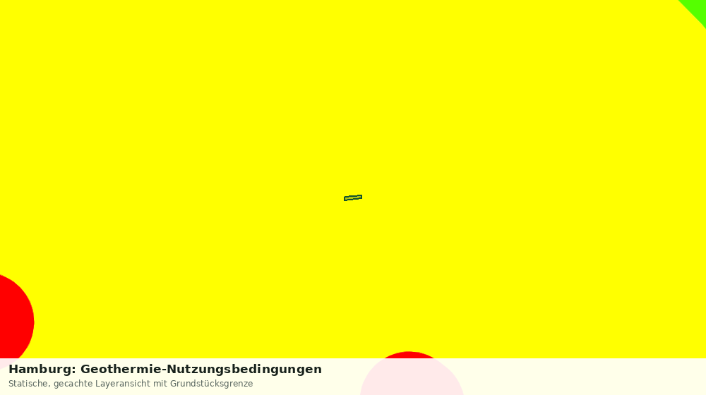 Statische Kartenansicht: Hamburg: Geothermie-Nutzungsbedingungen