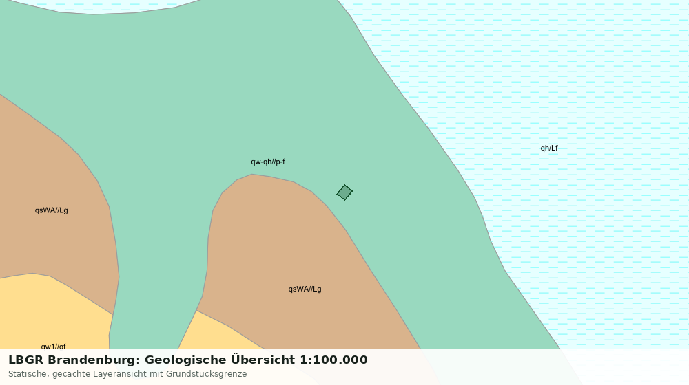Statische Kartenansicht: LBGR Brandenburg: Geologische Übersicht 1:100.000
