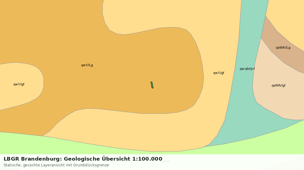 Statische Kartenansicht: LBGR Brandenburg: Geologische Übersicht 1:100.000