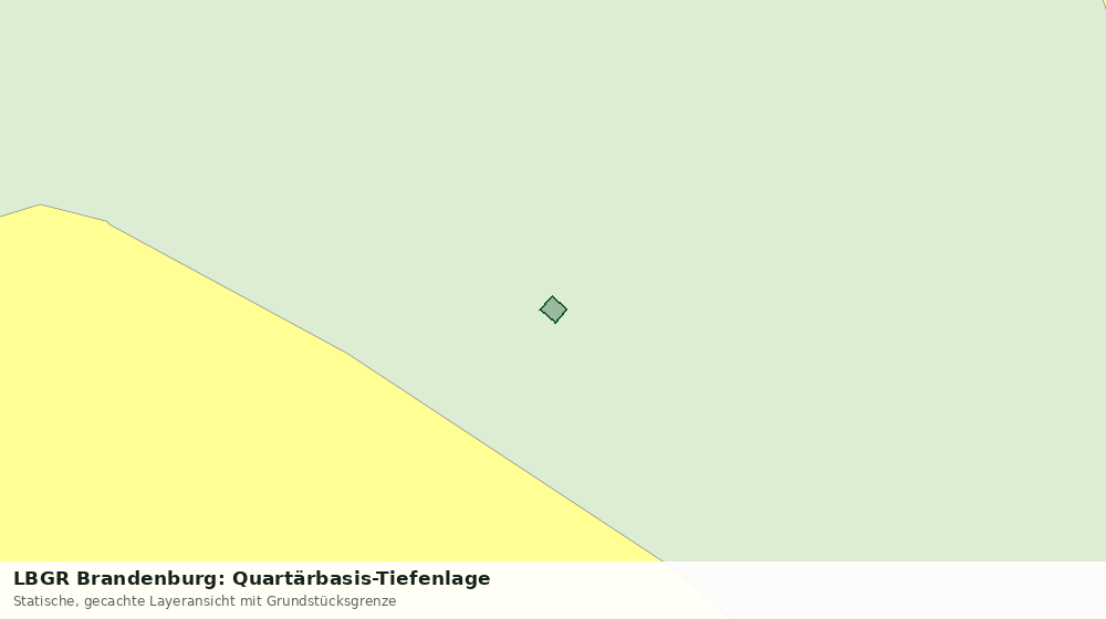 Statische Kartenansicht: LBGR Brandenburg: Quartärbasis-Tiefenlage