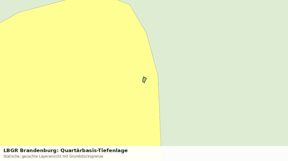 Statische Kartenansicht: LBGR Brandenburg: Quartärbasis-Tiefenlage