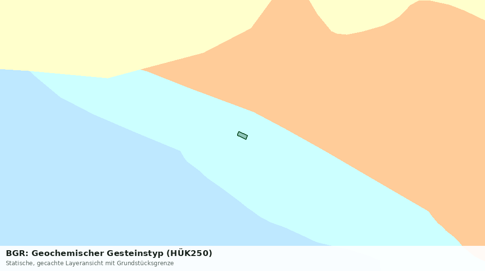 Statische Kartenansicht: BGR: Geochemischer Gesteinstyp (HÜK250)