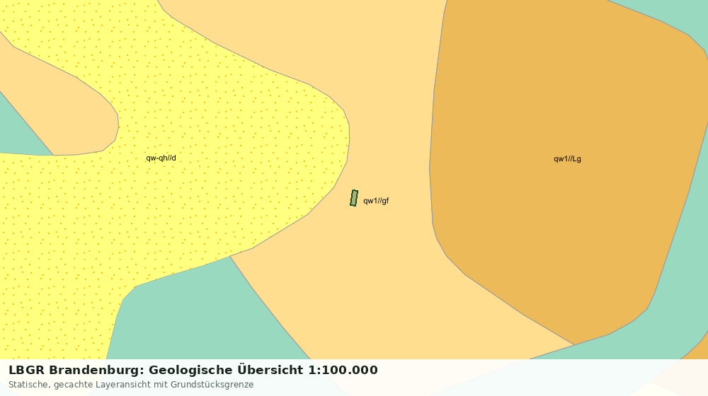 Statische Kartenansicht: LBGR Brandenburg: Geologische Übersicht 1:100.000