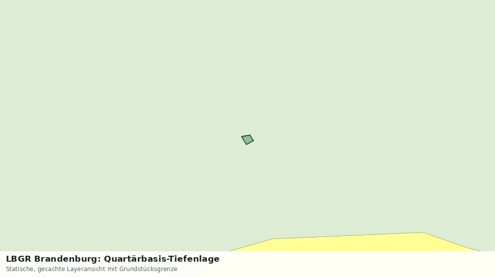Statische Kartenansicht: LBGR Brandenburg: Quartärbasis-Tiefenlage