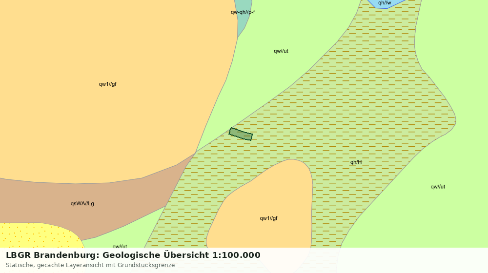 Statische Kartenansicht: LBGR Brandenburg: Geologische Übersicht 1:100.000