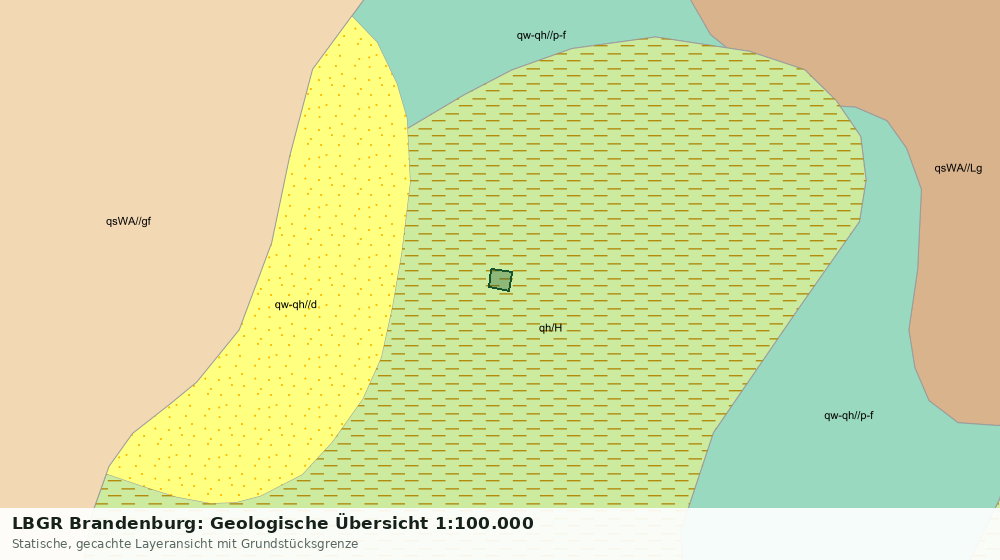 Statische Kartenansicht: LBGR Brandenburg: Geologische Übersicht 1:100.000