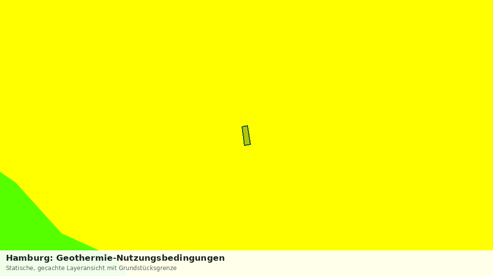 Statische Kartenansicht: Hamburg: Geothermie-Nutzungsbedingungen