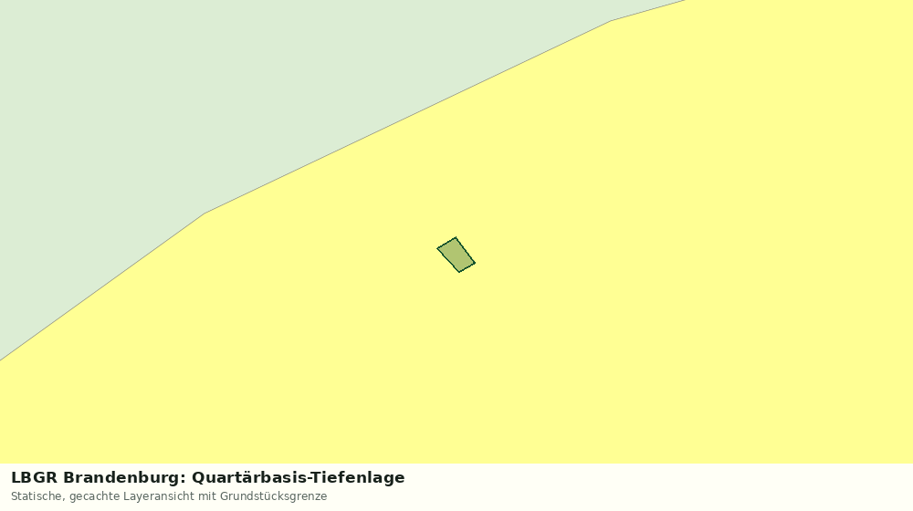 Statische Kartenansicht: LBGR Brandenburg: Quartärbasis-Tiefenlage