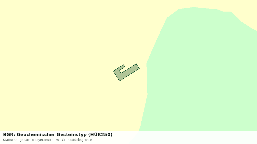 Statische Kartenansicht: BGR: Geochemischer Gesteinstyp (HÜK250)