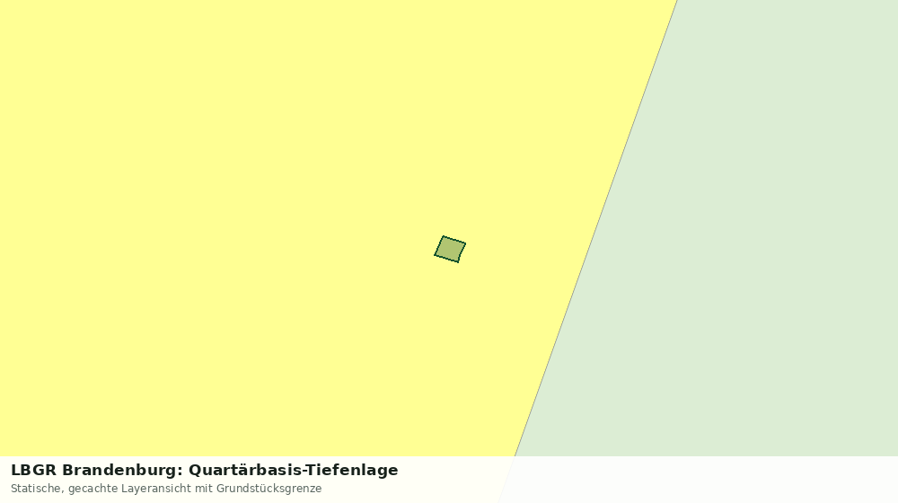 Statische Kartenansicht: LBGR Brandenburg: Quartärbasis-Tiefenlage