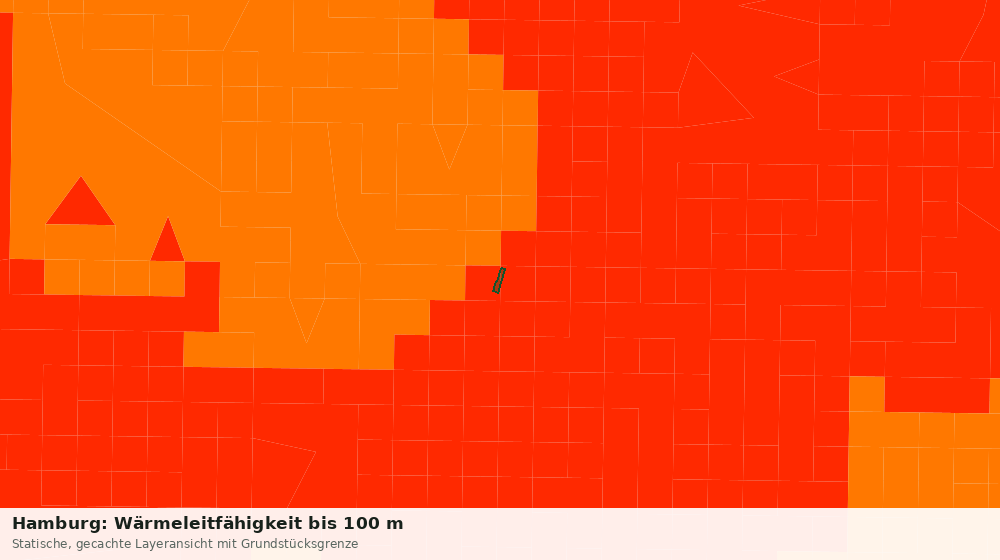 Statische Kartenansicht: Hamburg: Wärmeleitfähigkeit bis 100 m