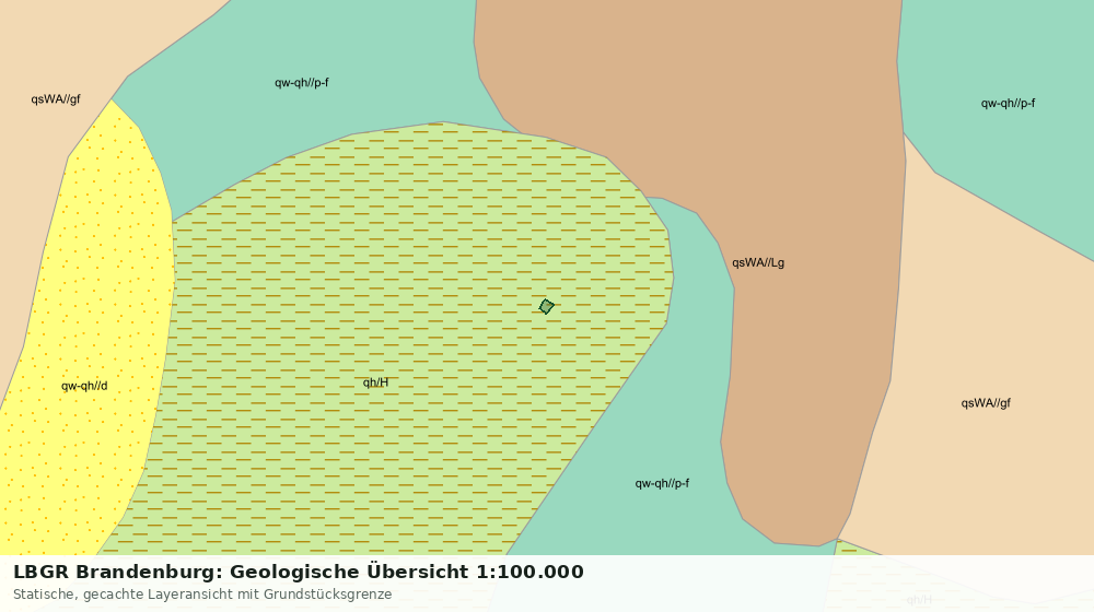 Statische Kartenansicht: LBGR Brandenburg: Geologische Übersicht 1:100.000