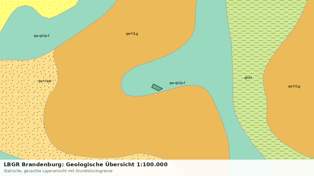 Statische Kartenansicht: LBGR Brandenburg: Geologische Übersicht 1:100.000