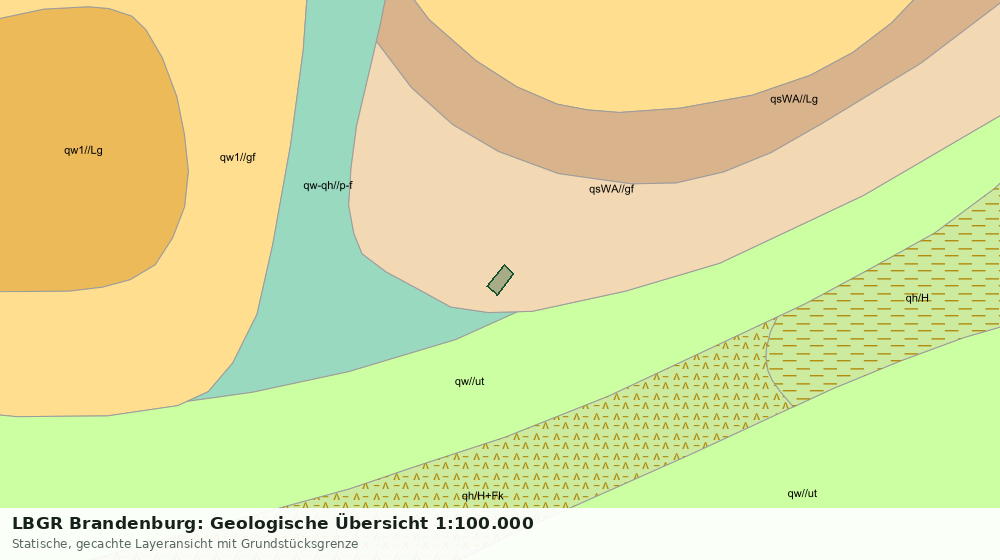 Statische Kartenansicht: LBGR Brandenburg: Geologische Übersicht 1:100.000
