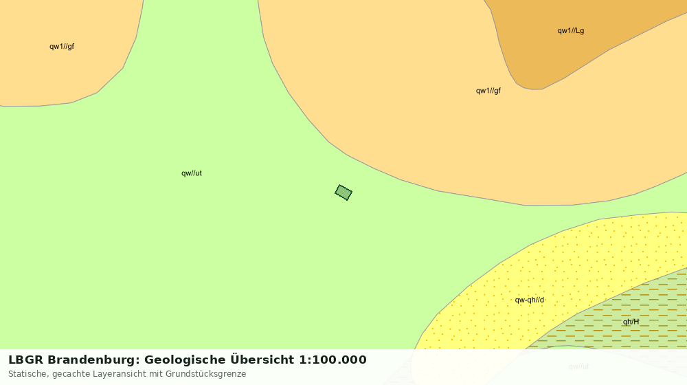 Statische Kartenansicht: LBGR Brandenburg: Geologische Übersicht 1:100.000