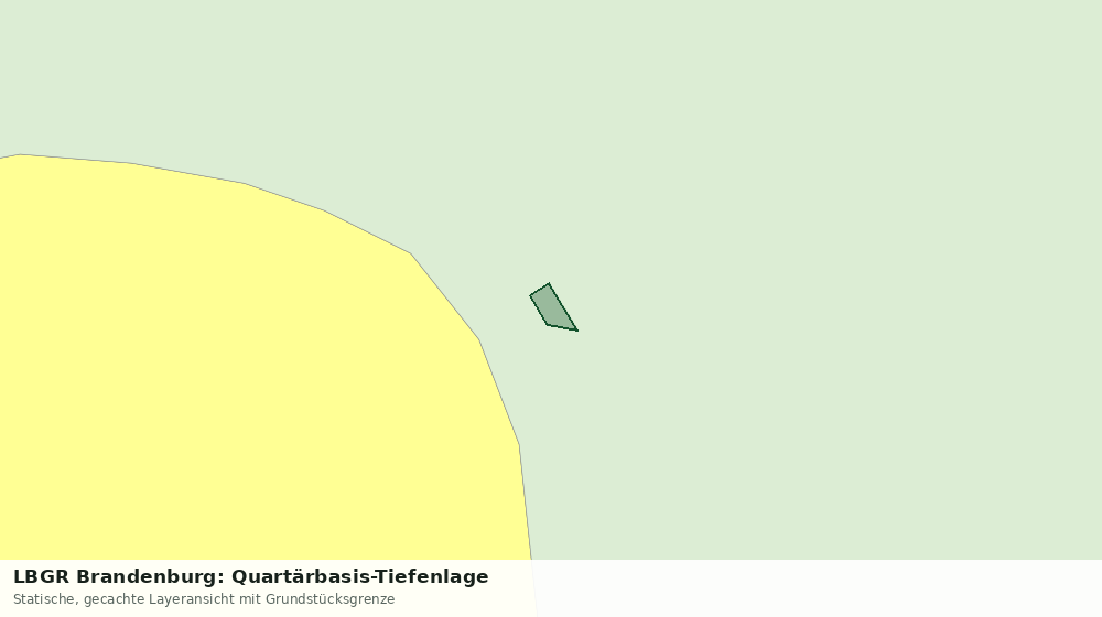 Statische Kartenansicht: LBGR Brandenburg: Quartärbasis-Tiefenlage