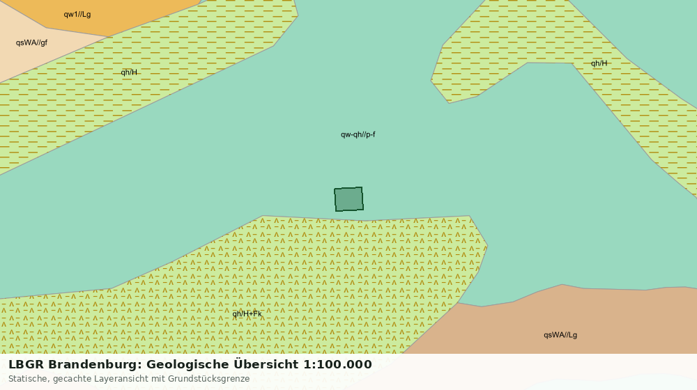 Statische Kartenansicht: LBGR Brandenburg: Geologische Übersicht 1:100.000