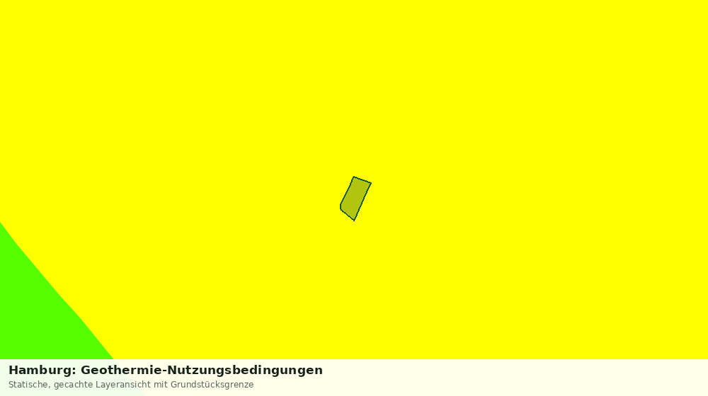 Statische Kartenansicht: Hamburg: Geothermie-Nutzungsbedingungen