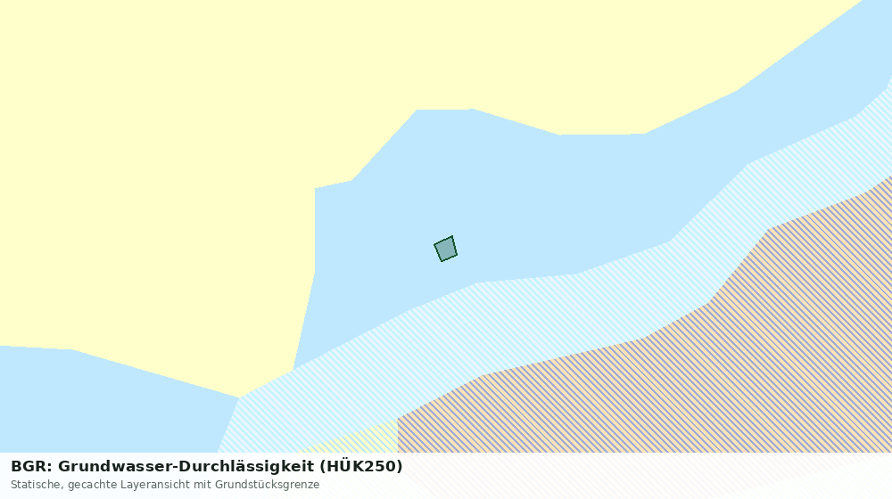 Statische Kartenansicht: BGR: Grundwasser-Durchlässigkeit (HÜK250)