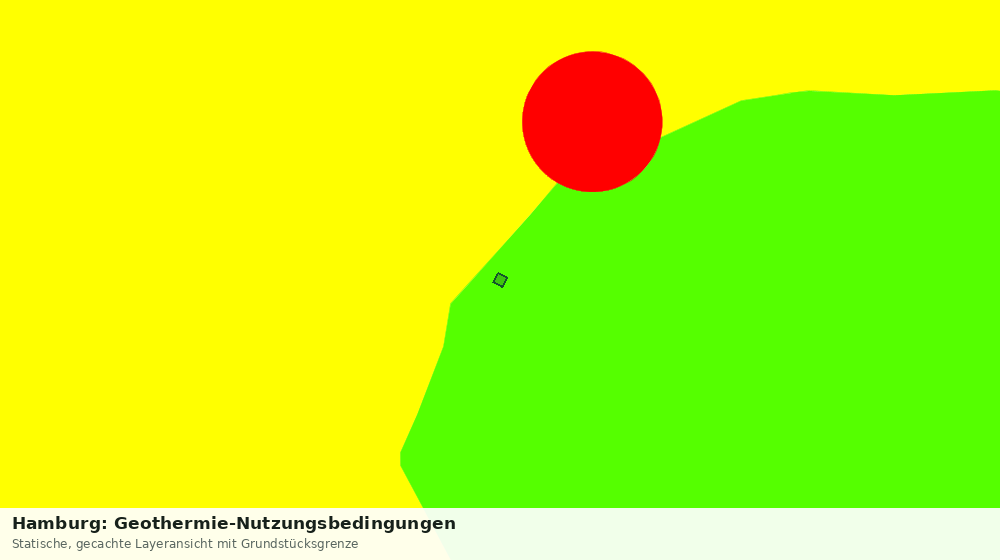 Statische Kartenansicht: Hamburg: Geothermie-Nutzungsbedingungen