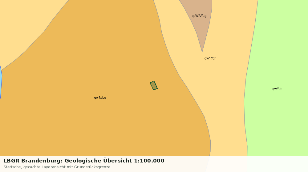 Statische Kartenansicht: LBGR Brandenburg: Geologische Übersicht 1:100.000