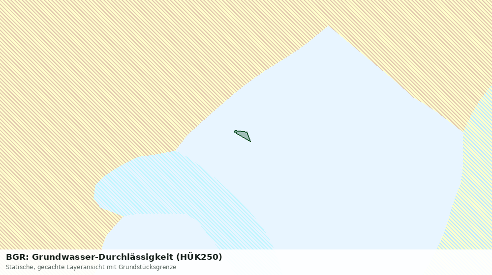 Statische Kartenansicht: BGR: Grundwasser-Durchlässigkeit (HÜK250)